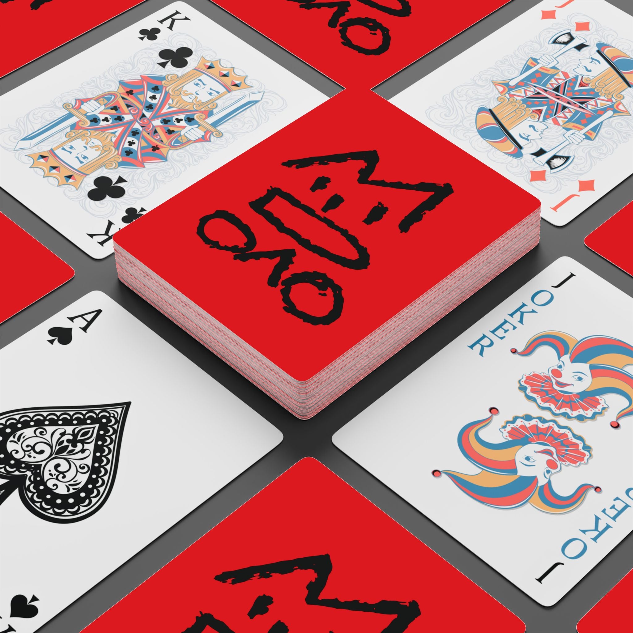 MFACE™ Poker Playing Cards Set RED